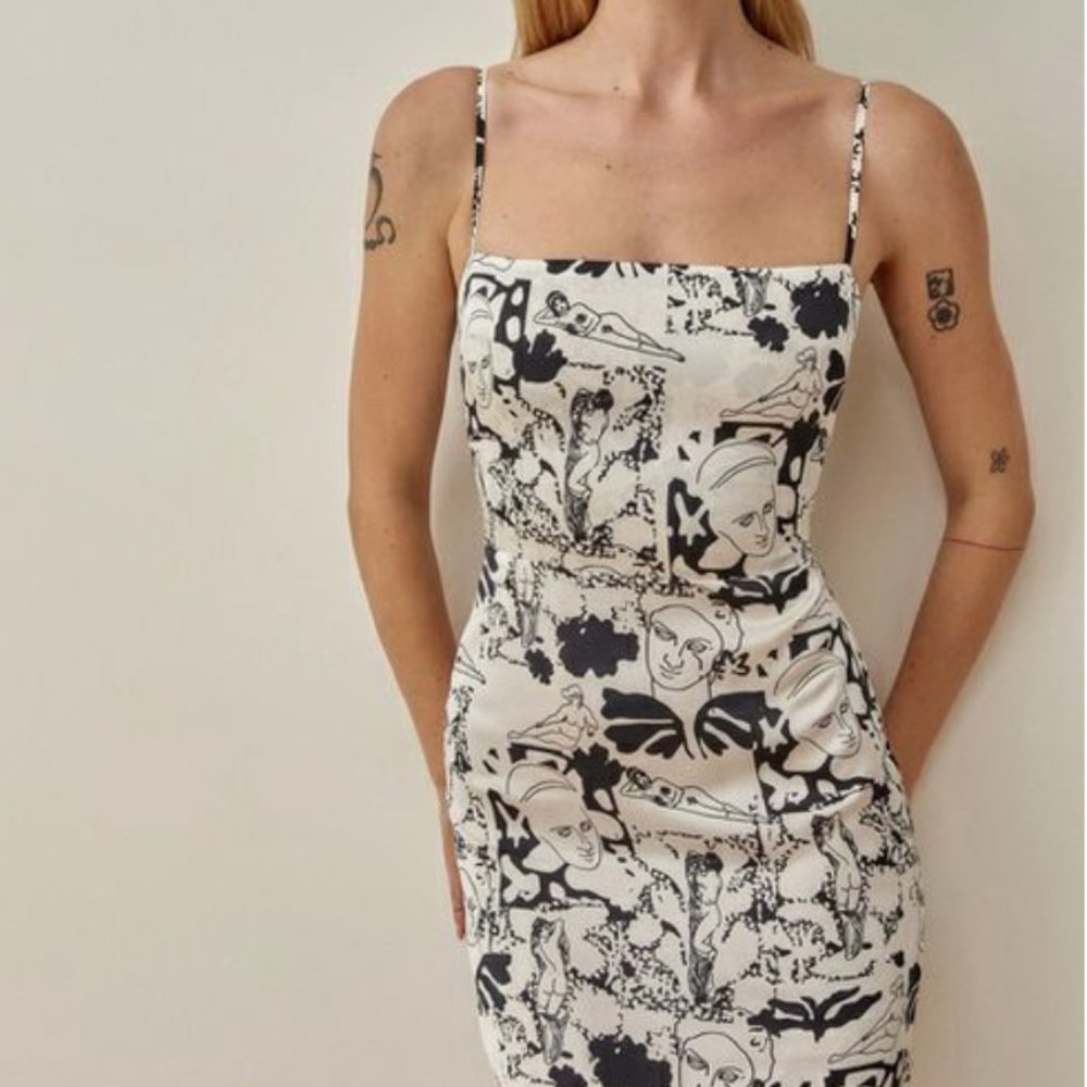 Reformation Kosta Silk Dress (Size 2)